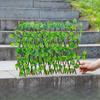 Künstlicher Garten Ausziehbarer Zaun, Erweiterbare Kunstgrünblatt-Sichtschutzpaneele, Rattan-Außenheckenranken, Klettergerüst-Dekoration