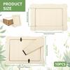 10Pcs Unfinished Wooden Frames Wavy/Rectangle Photo Holder DIY Painting Crafts Photo Display Stand Home Office Desktop Decor