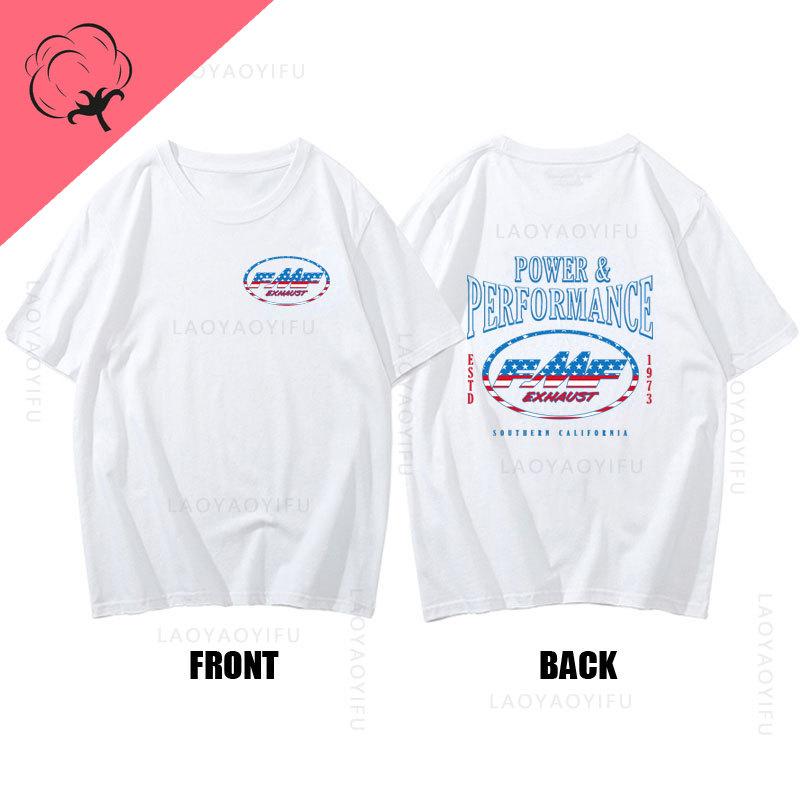 Heißer Verkauf FMF Racing Auspuff Ama Motocross T-Shirt Rundhals Mode Kleidung Kurze Ärmel Sommer Herren Cooles Top 100% Baumwolle T-Shirt