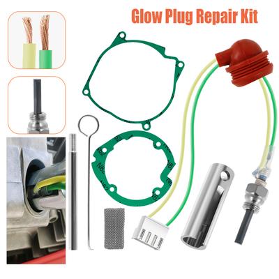 Kit de Reparo de Vela de Incandescência 12V Peças de Reparo de Vela de Ignição Aquecedor de Estacionamento a Ar Diesel 2-8KW Vela de Incandescência Kit de Aquecimento de Estacionamento para Carro Acessórios para Carro