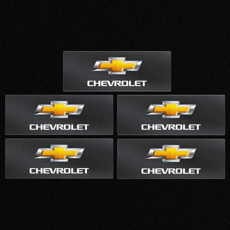 2/5/10 st Bil Logotyp Klistermärke Central Kontroll Dekaler Biltillbehör för Chevrolet Malibu XL Equinox Dörrinstegsskydd