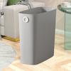 Household Trash Can Without Press Ring Bathroom Plastic Modern Large Capacity Living Room Kitchen Lid Waste Rubbish Garbage