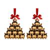 1/2/3/4Pcs Christmas Acrylic Bulldog Hanging Decoration Car Rearview Mirror Xmas Tree 2D Flat Santa Hat Dog Hanging Ornament Holiday Party Pendant