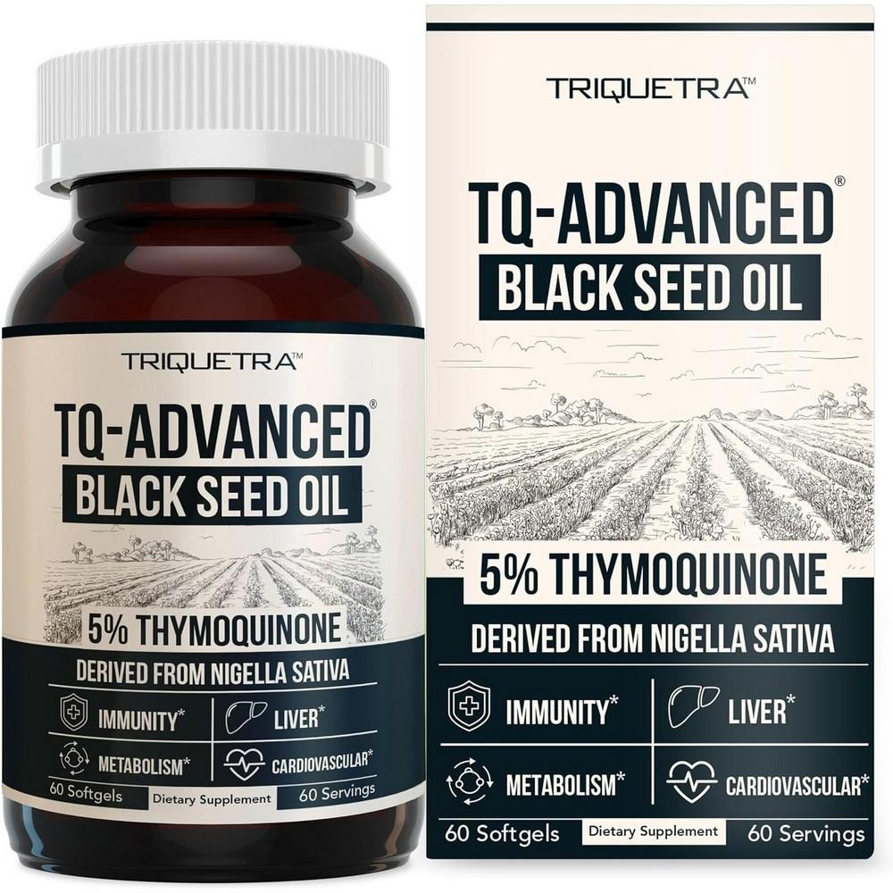 Triquetra Black Seed Cumin Oil Benefits 500mg Vegan (60 Capsules) 1 pcs