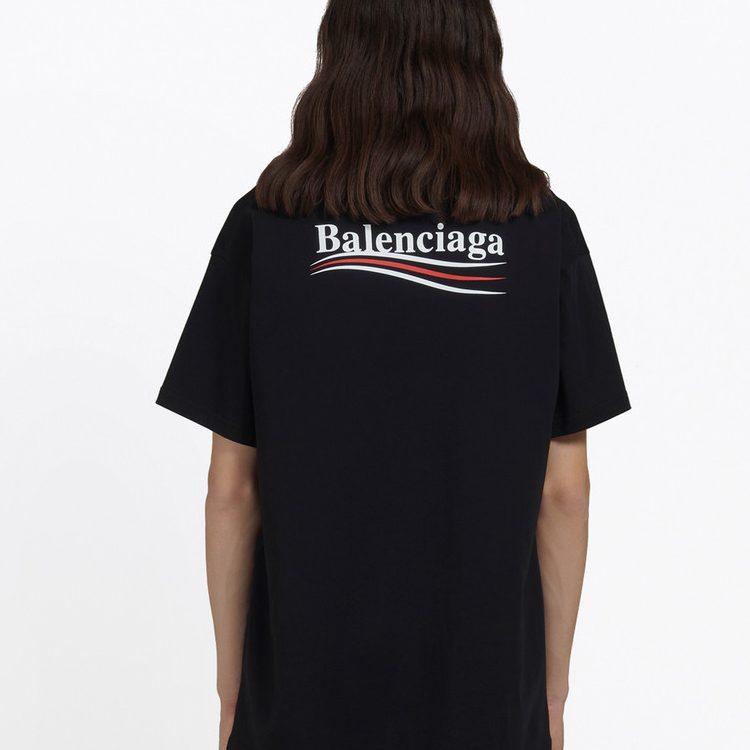 Balenciaga Political Campaign SS20 T Shirt Regular Fit Men's Black 570803TAV441000