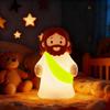 Little Jesus Night Light Rechargeable Night Light Mini Jesus Silicone Night Light with Dimmable Touch Control for Kids
