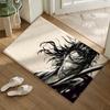 Classical Anime Vagabond Floor Mat Soft Flannel Non-Slip Door Mat - Thickened Rug for Living Room Home Decor