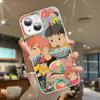 Cute P-Ponyo Movie On The Cliff Tempered Glass For Iphone 14 13 12 11 Pro Mini XS MAX 14Plus X XS XR Cover