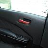 For Dodge Charger 2011- Red Carbon Fiber Inner Door Handle Cover Trim Stript