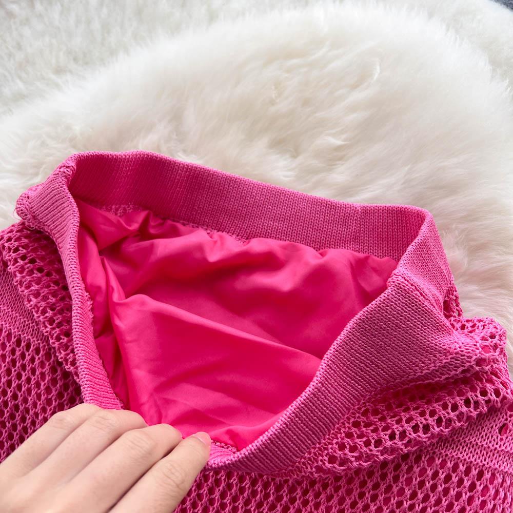 Autumn and Winter New Korean Medium-length Paragraph Elastic Hip Hook Flowers Wisp Niche Irregular Half-body Skirt