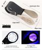 10x Antique Gem Appraisal Magnifier with 6 LED and 7 UV Lights
