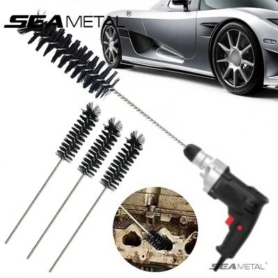 Car Valve Carbon Cleaning Tool Engine Intake Cleaning Tool Brush Combustion Chamber Cylinder Inspection Auto Parts