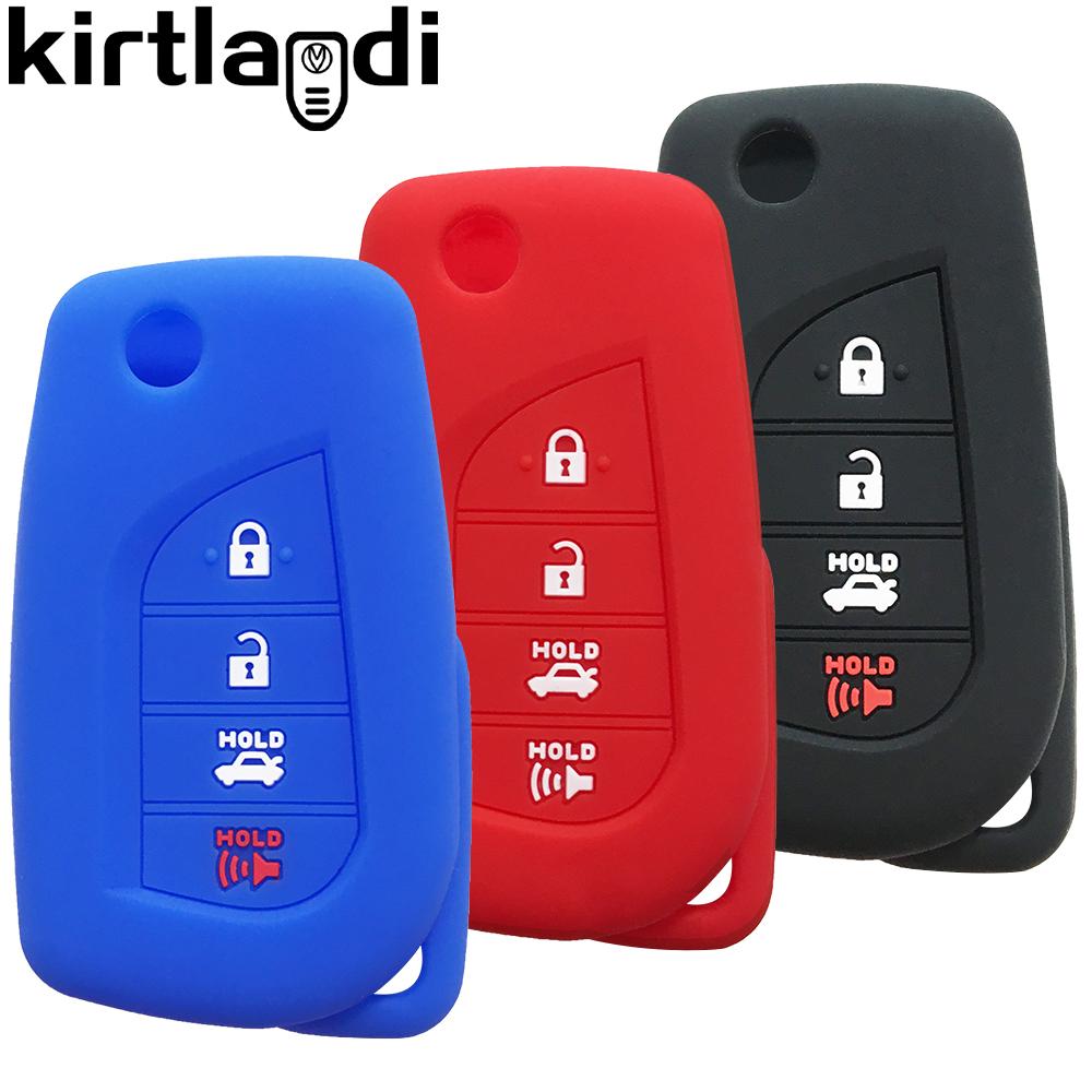 Key Cover Fob for Toyota Corolla Im Aygo Camry Levin Verso Yaris Prius Auris 2014 RAV4 Fortuner II C-HR Car Accessories Keychain