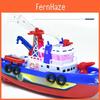 Electric Fire Rescue Boat Toy With Music Lights For Kids Development And Interactive Play