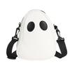 PU Leather Shoulder Bag Adjustable Strap Halloween Mini Bag Funny Ghost Crossbody Bag  Women's