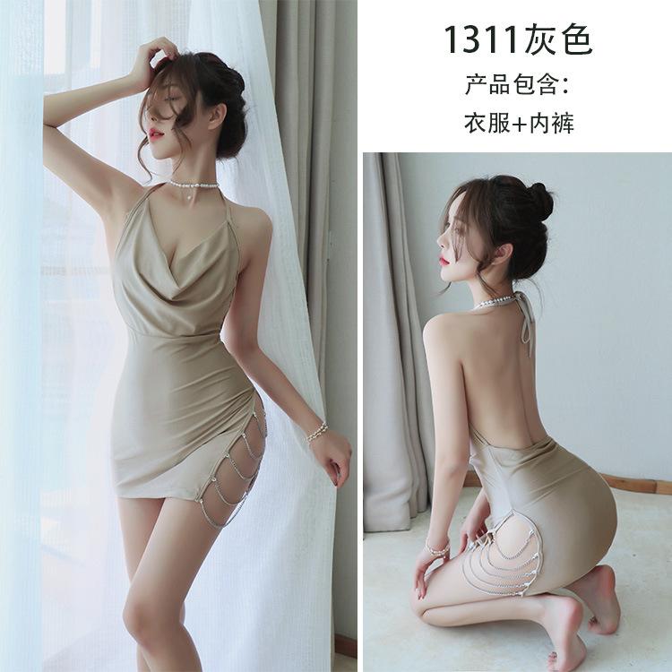 

Сексуальный женский сексуальный кружевной пижамный комплект с подтяжками женская пижама домашняя одежда 1311 One Size (80-60kg)