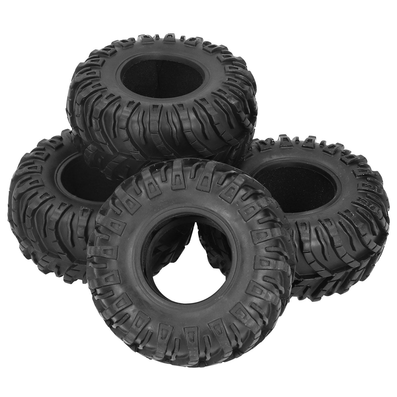 

4PCS 13058mm Rubber RC Crawler Tires with Sponge Liner Strip Tread Pattern Universal RC Parts