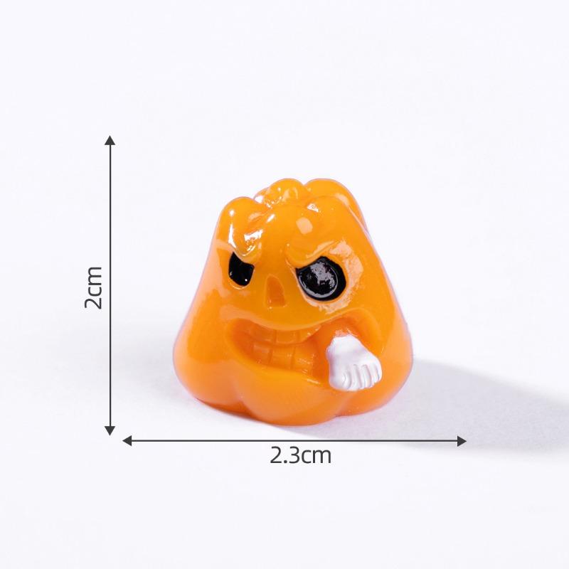 Micro-landscape Halloween Pumpkin Ghost Figurine Decorative Accessories Mini Desktop Ornaments