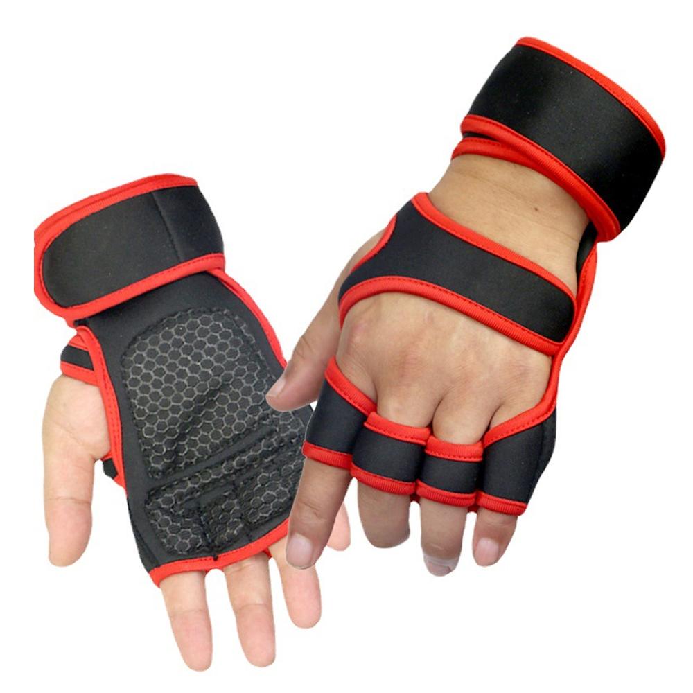 1Pair Gym Gloves Ventilated Palm Protection for Men Women Weight Lifting Cross Training Fitness Workouts