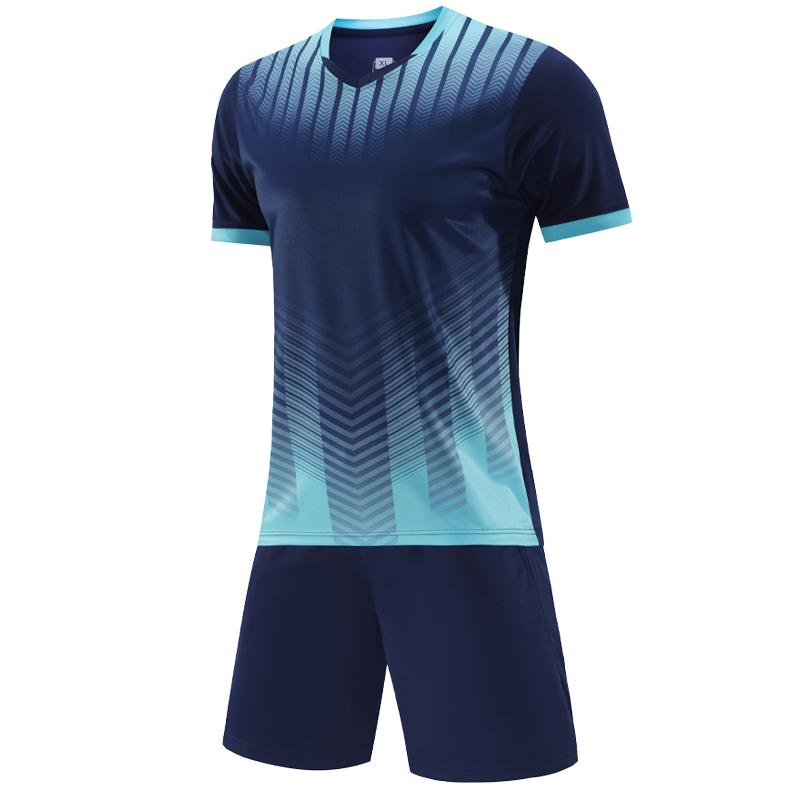 Men Football Jersey Set Custom Team Club Short Sleeved Shorts Comfortable Training Suit Running Pingpong Badmintion Clothes