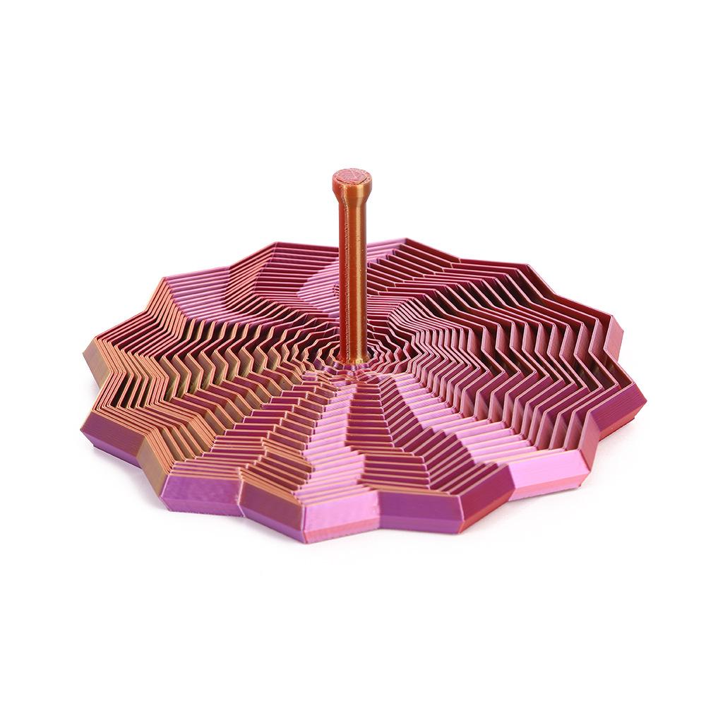 Polygonal Radish Tower: 3D Printed Foldable Star Tower Educational Toy for Kids