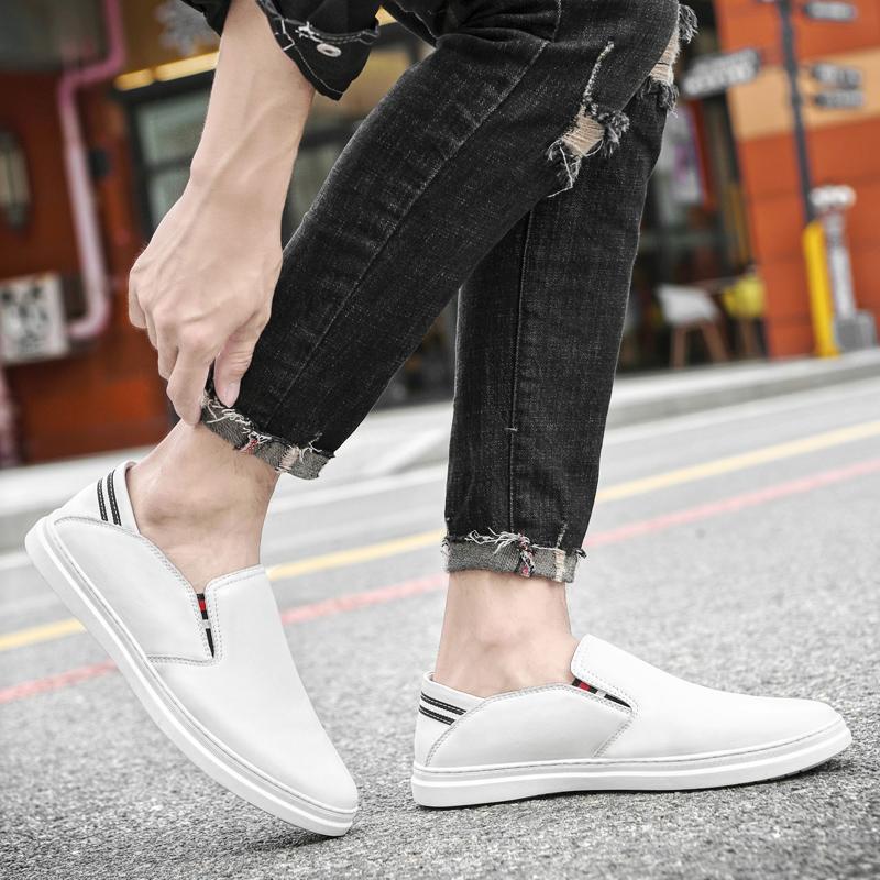 2024 Мужская обувь Натуральная кожа Лоферы Мужская обувь Дышащая плоская дизайнерская — фото 4