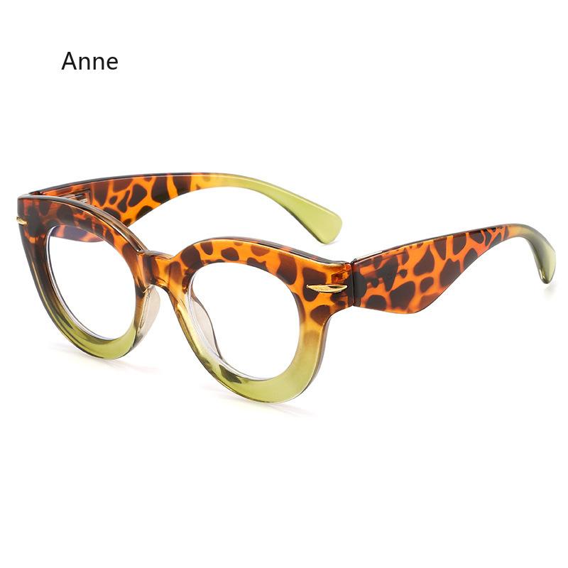 Polygon Leopard Reading Glasses Women Anti Radiation Blue Light Blocking Lens Readers Eyeglasses For Sight 0 To +4.0 Presbyopia