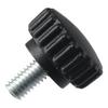 8pcs Durable Male Knurled Thumb Screws Black Plastic Clamping Knobs M6 X 10mm Thread Length Screw Furniture