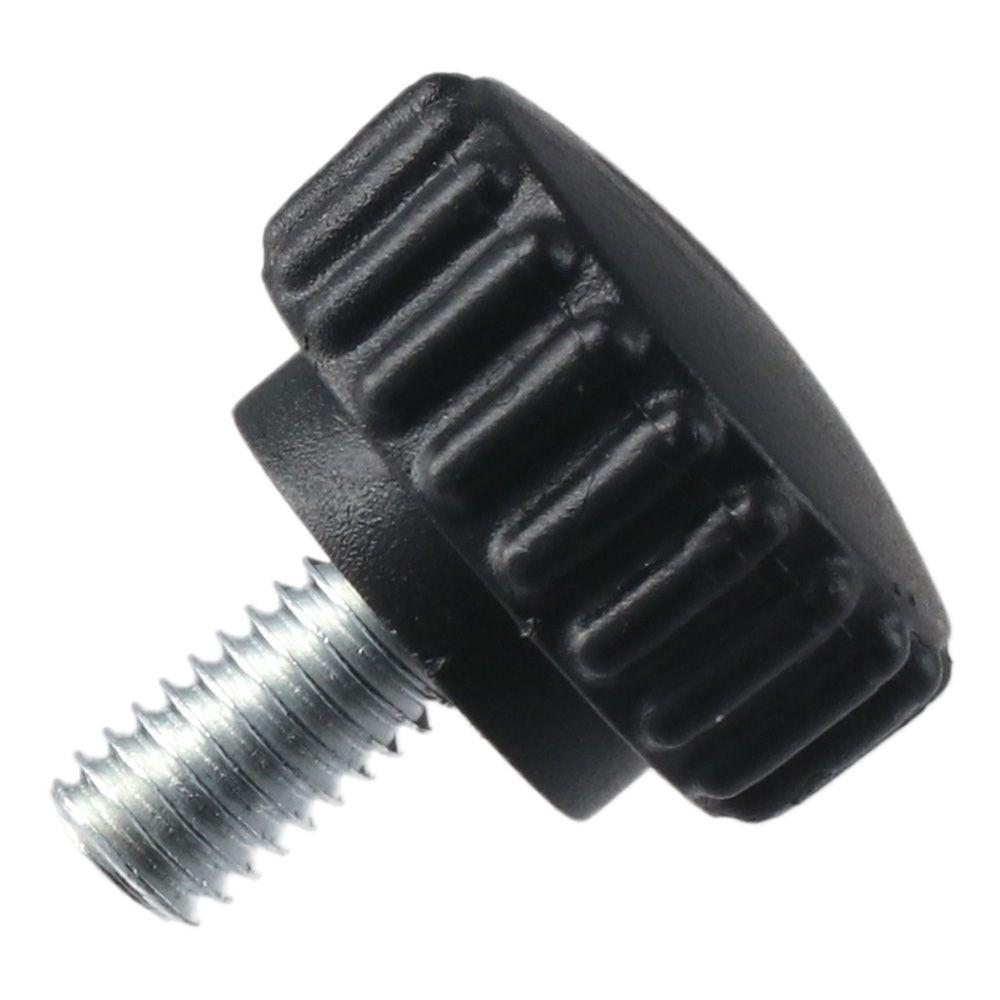 8pcs Durable Male Knurled Thumb Screws Black Plastic Clamping Knobs M6 X 10mm Thread Length Screw Furniture