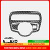 Hot Interior Mouldings For Mercedes Benz W205 C180 C200 C300 C GLC Class Carbon Fiber Headlight Switch Knob Trim Frame Sticker C
