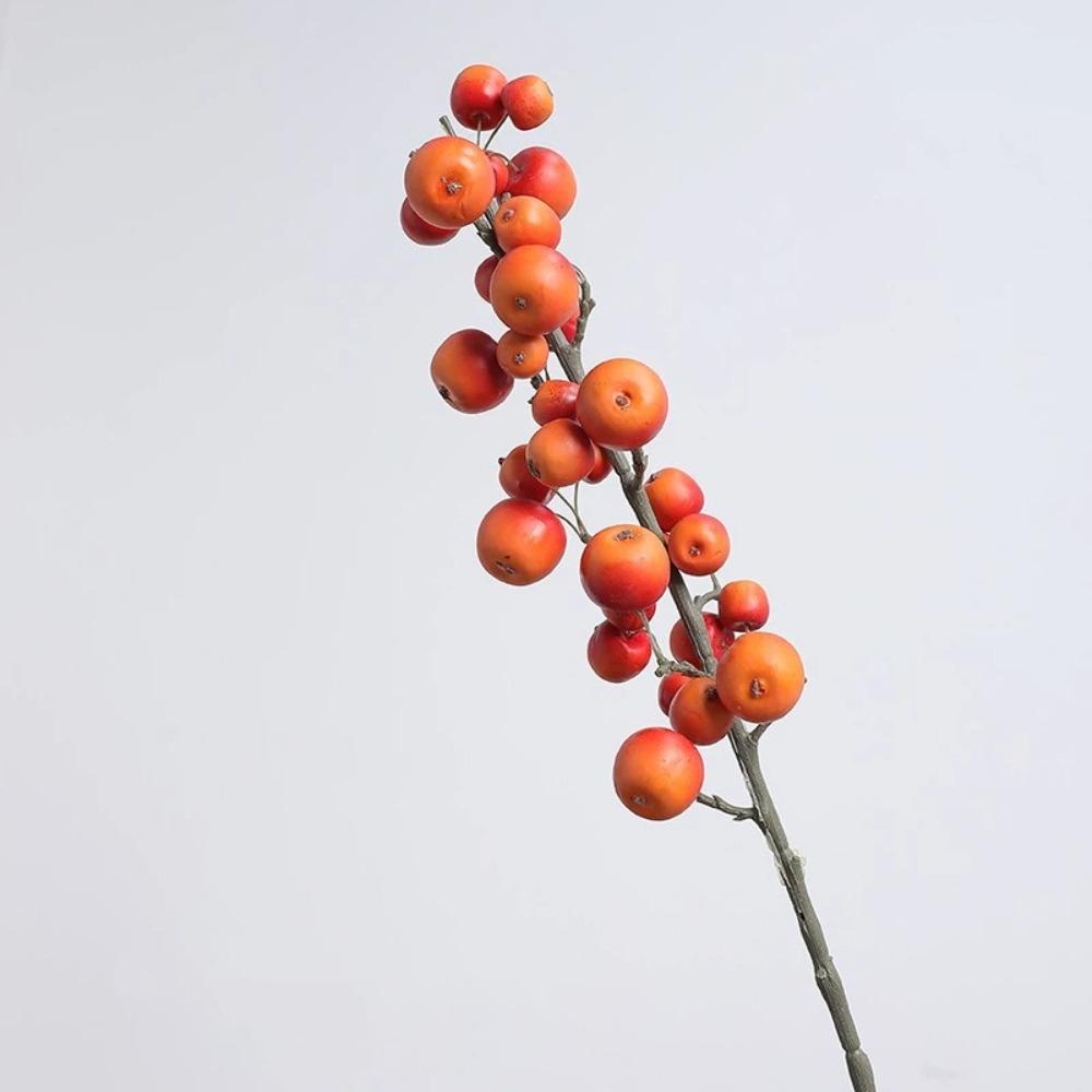 

Green Plants Foam Fruits Branch 30 Heads Fake Plants Simulation Tree Bouquets Wedding Decor оранжевый