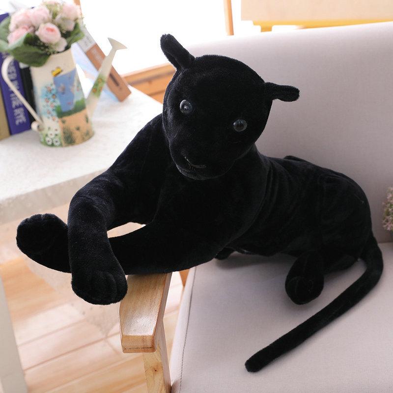 

Non-Toxic Hot Forest King Multisizes Simulation Stuffed Wild Animal Cheetah Plush Black Panther Leopard Soft Toys Home Decoration Gift 30cm