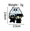 Jujutsu Kaisen Cute Character Alloy Brooch - Anime Badge for Clothing, Backpacks & Student Accessories.