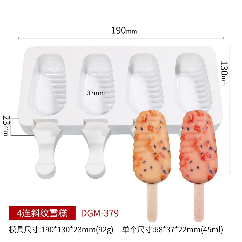 Reusable Silicone Ice Cream Molds DIY Fruit Popsicle Dessert Chocolate Cake Kids Craft Tool