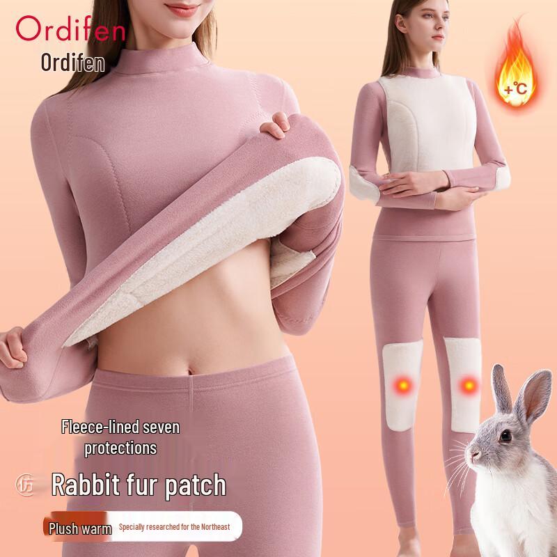 

Audifen Women s Thickened Thermal Underwear Set for Middle-Aged & Elderly XL