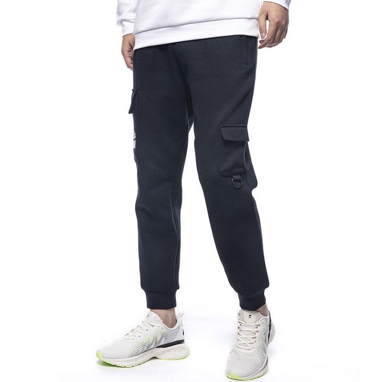 Anta Pocket Loose Knit Cargo Sweatpants Men Bottoms Black 152211324-2