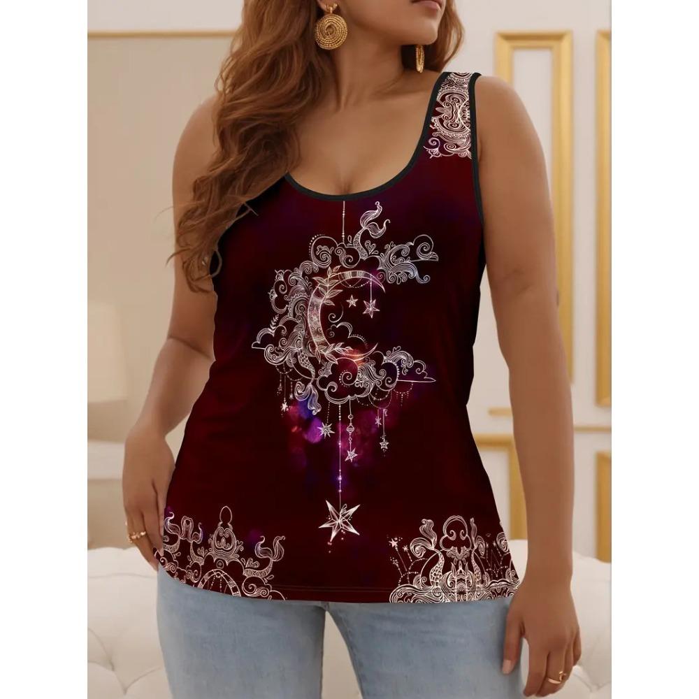 Summer New Casual Versatile Fashion Colorful Animal Patterns Large Size Vest Comfortable Women's Loose Breathable Sleeveless Vest
