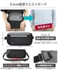 MOWO Security Waist Pouch RFID Skimming Prevention Large Capacity Passport Waist Convenient Free Pouch, Anti-Pickpocket Pouch, Anti-Skimming [Maximum