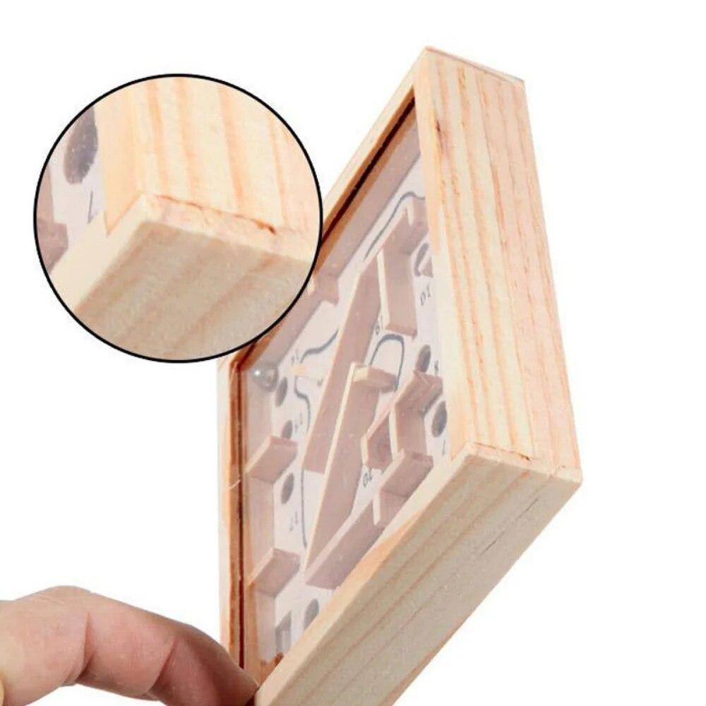 Montessori Wooden Labyrinth Toy Kids 3D Puzzle Rolling Ball Maze Board Game Antistress Toy Balance Educational Toys for Children
