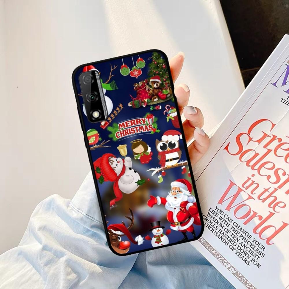 Merry Christmas Phone Case For Redmi 8 9 10 PocoX3 Pro For Samsung Note 10 20 For Huawei Mate 20 30 40 50 Lite