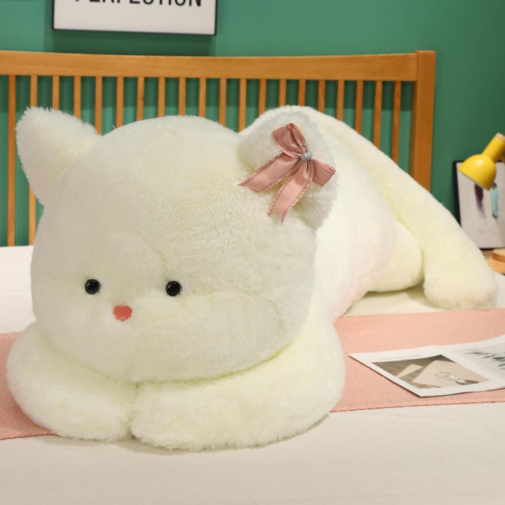 Süßes Kätzchen & Panda Plüsch Kuschelkissen - Begleiter Geschenk für Kinder