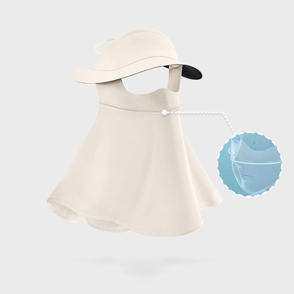 Ice Silk Anti-UV Neck Scarf Full Face Sunshade Face Mask Fashion Sun Protection Mask  Cycling