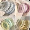 4/6Pcs Hair Ropes Waterproof Telephone Cable Hair Ties Swimming Bathing Small Stretchy Hair Rings Ponytails Buns Hair Band