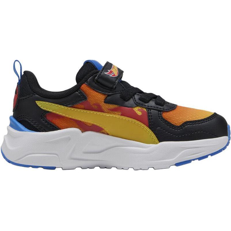 Hot Wheels x PUMA Trinity Lite Kids Black Orange Low Top Casual Shoes 401407-01