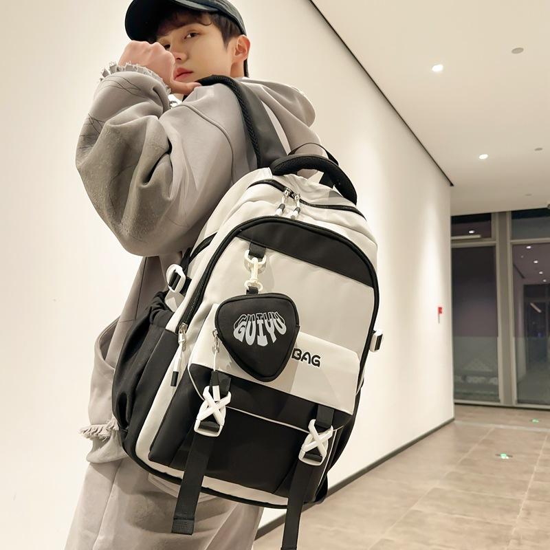 

College Student Backpack High School Junior High School Student Backpack Simple Large Capacity Student Backpack