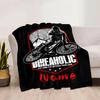 Bikeaholic Mountain Biking Theme Home Customize Your Name Blankets Comfortable Soft Lightweight Allseason Multipurpose Blanket For Picnics Sofas