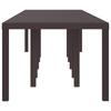 Garden Table Brown 350 X 100 X 74 Cm Poly Rattan