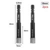 Hole Saw Drill Bit 5/6/8/10/12/14/16mm Black 2PCS 5 -16mm Diamond Length 10mm Drill Bits Marble Ceramic Tile Brand New