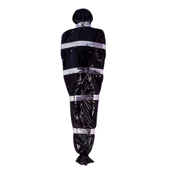 60 Inch Hanging Corpse Dead Victim Props Scary Fake Corpse In Bag Inflatable Hanging Dead Body for Halloween Indoor Outdoor Haunted House Decor
