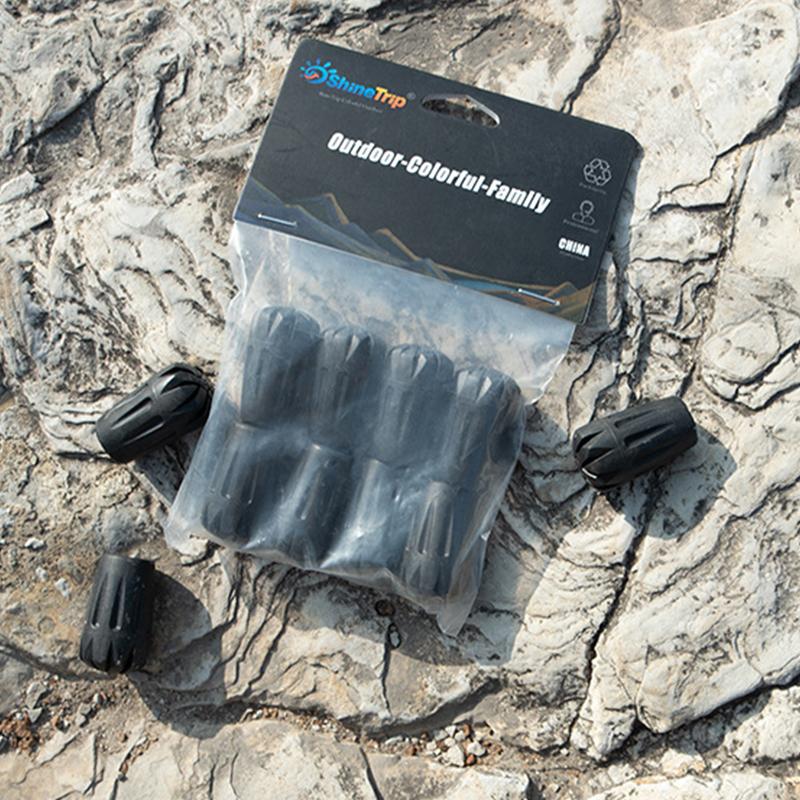 8Pcs Thickened Universal Trekking Pole Wear Resistant Stick Ends Rubber Tip